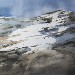 Acuarela Deshielo en Sierra Nevada 