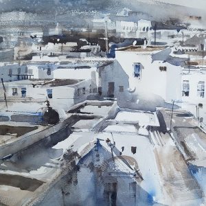 Acuarela Medina de Tetuan 