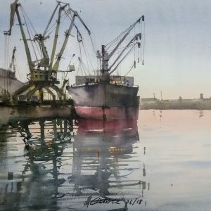 Acuarela original Adrian Marmolejo